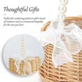 thumbnail image 2 of Pastoral Style Wicker Flower Basket with Pearl Handle,Elegant Wedding and Home Decoration Accessorie, 2 of 5