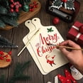 thumbnail image 5 of Mini Wooden Cutting Board with Handle 11.8 x 6.3 Inch, Unfinished Poplar Wood Paddle for DIY Charcuterie, Cheese Board, Kitchen Decor and Holiday Crafts, 5 of 7