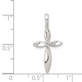 thumbnail image 5 of 925 Sterling Silver Twisted Cross Shaped Pendant, 5 of 5