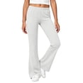 thumbnail image 2 of Mifsaly Girls Flare Yoga Pants Kids High Waisted Elastic Waist Bootcut Leggings Comfortable Soft Stretch Athletic Running Dance Bell Bottoms, 2 of 8