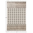 thumbnail image 3 of Casavani - 8'x11' Handwoven Cotton Block Printed Rugs Beige Cotton Area Rugs for Farmhouse Bedroom, 3 of 6