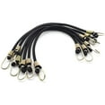 thumbnail image 3 of MISSMILE 10PCS Bungee Cords with Hooks,Bungee Cords Heavy Duty Outdoor,Mini Bungee Cords with Hooks for Bike Rack,Camping,Tarp Covers,Motorcycle,Luggage (Black), 3 of 4