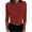 Red, variant on IROINNID Reduced Womens Sweater Round Neckline Pullover Sweater Solid Color Comfy Short Length Long Sleeve Autumn and Winter Button Sweater Tops Blouse