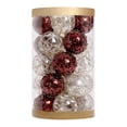 thumbnail image 1 of 25x Adornos de bolas de Navidad grandes, Colgantes decorativos inastillables Cinco estilos Decoraciones de Navidad Bolas colgantes para bodas, 1 of 8