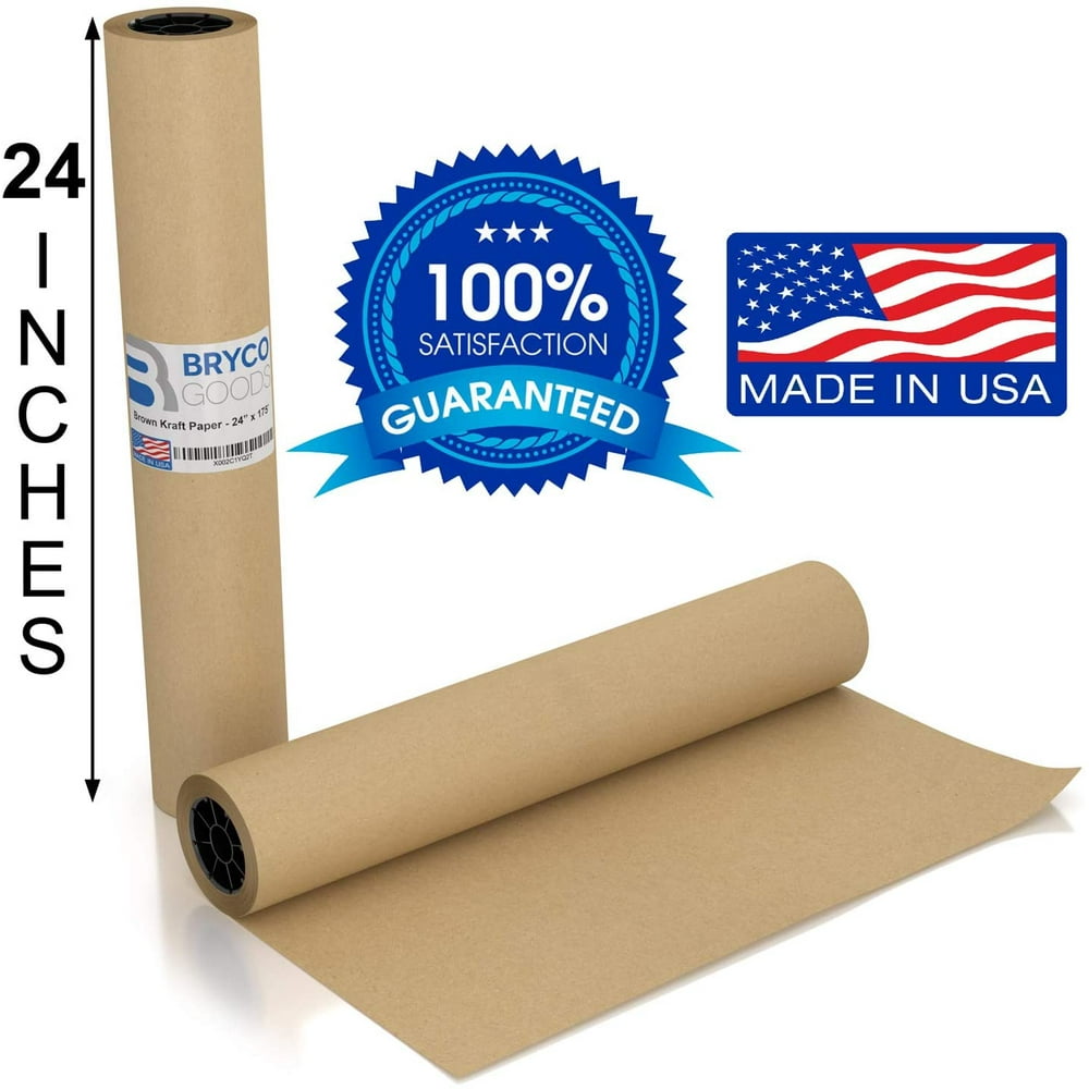 Brown Kraft Arts and Crafts Paper Roll 24 inches by 175 Feet (2100