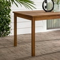 Acacia Wood Patio Simple Dining Table Brown