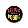 thumbnail image 2 of Beistle Pack of 6 Black and Blue "Living Fossil" Flashing Birthday Party Celebration Buttons 2.5", 2 of 2