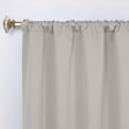 thumbnail image 2 of Superior Blackout Solid Light Filtering Rod pocket Curtain Panel Set, 36" x 84", Chrome, 2 of 11
