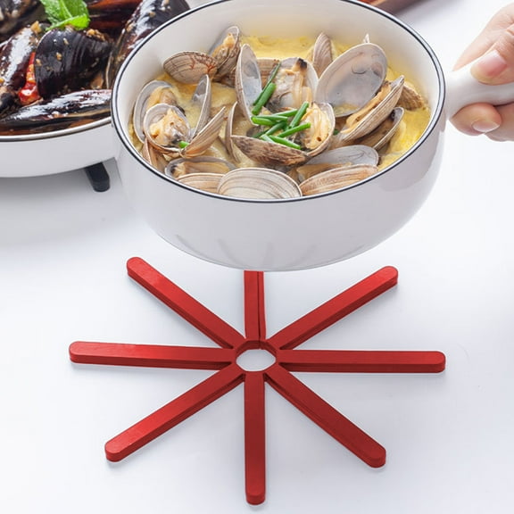 2PCS Silicone Coasters Table Insulated Cup Mats Nonslip Folding Trivet Set Heat Insulation Pad Kitchen Trivets for Hot Dishes