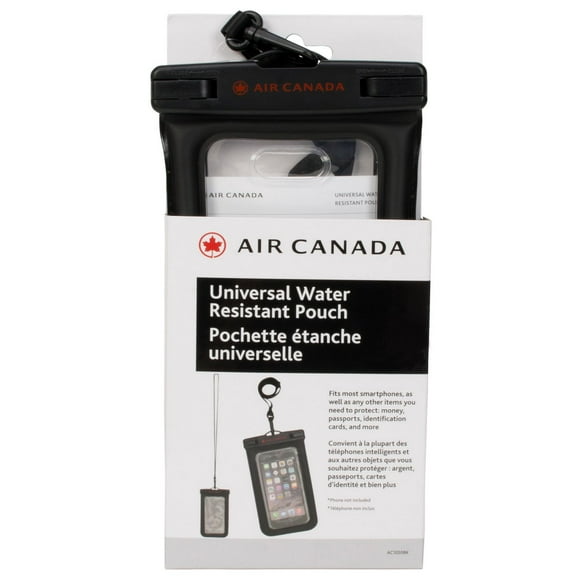 Air Canada Universal Water Resistant Pouch, 4 X 8.5 in (10.16 X 21.6 cm)