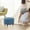 bleu, variante sur Housse d'Ottoman Basse Ronde de Couleur Unie Épaissie, Housse Élastique Intégrale sur Sofa pour un Confort et un Style Accrus