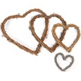 thumbnail image 1 of Corona de ratán con forma de corazón LzGUNGY 4 6 8 10 pulgadas 4 unidades, 1 of 5