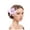 Light Purple, variant on Lispipm Fascinators Hat Flower for Women Tea Party Feather Headband Fancy Dresses Accessories for Ladies Formal Dinner Gold