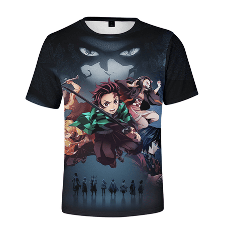 

Anime Cartoon Demon Slayer T ShirtT-Shirt Summer Short-Sleeved Shirts Adults-M #08