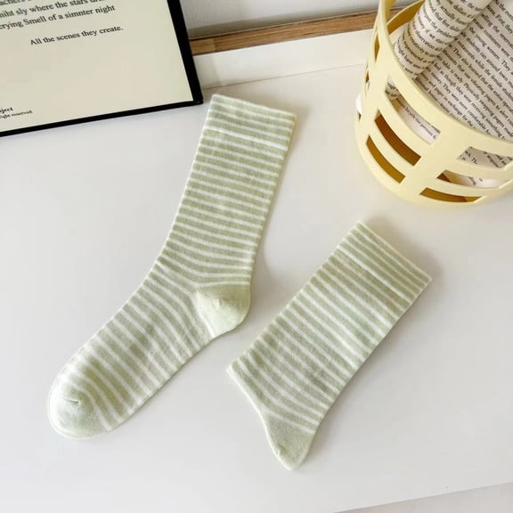 Fatty Farmer 10 Pairs Women's Thin Cotton Socks,Soft Cotton Bootie Socks Women Above Ankle Crew Socks (Green)