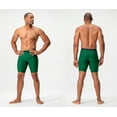 thumbnail image 4 of DEVOPS 3 Pack Men's Compression Shorts Underwear With Pocket (Medium, Black/Navy/Green), 4 of 4