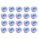 thumbnail image 2 of 20 Pcs Flores para Cabeza Falsos Seda Rosas para Casamiento Casas Bricolaje Decoraciónes Azul claro Yuyangstore Cabezales de flores artificiales, 2 of 8