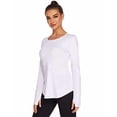 thumbnail image 6 of Pinspark Workout Shirts for Women Long Sleeve Yoga Tops Sports Hiking Shirt Breathable Athletic Top Loose Fit, 6 of 6