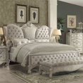 thumbnail image 1 of ACME Versailles Upholstered Queen Bed in Ivory and Bone White, 1 of 2