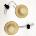 thumbnail image 4 of Mini Straw Hat for Small Animals Adjustable Pet Doll Accessory Funny Chicken Mexican Party Festival Photo Prop Sun Cap, 4 of 7