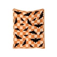 thumbnail image 3 of Aoznliie Halloween Blanket, Helloween Decor Plaid Throw Blanket with Ghost Bat Pumpkin Print, Soft Warm Fall Blanket for Couch Bed,40×28 in (S-3XL), 3 of 9