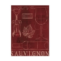Marco Fabiano 'Wine Blueprint IV' Canvas Art
