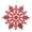 Red, variant on CoreLiving White Plastic Snowflake Ornaments, Snowflake Ornament Set with Hanging Strings, Winter Decor for Christmas Tree, Ceiling, and Mini Tree Decorations, 12-Pack for Winter Wonderland