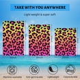 thumbnail image 5 of GZHJMY Beach Towel for Women Girls, Colourful Leopard Print Bath Towel, Oversized Lightweight Sport Towel, 31x71 Inch, 5 of 7