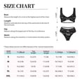 thumbnail image 4 of Kdxio Cute Skull Print Women's 2 Piece High Waisted Wrap Spaghetti Strap Summer Swimsuit Bikini Set-Medium, 4 of 7