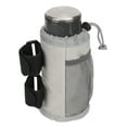 thumbnail image 3 of Portabotellas para bicicleta, ajustable para botellas de 12 a 32 oz, duradero, de tela Oxford, para silla de ruedas, para barras de 0,9 a 2 pulgadas, color gris, 17,5 x 8,5 x 17,5 cm, 3 of 14