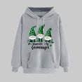 thumbnail image 2 of VBTAPA St. Patrick's Day Hoodies for Women Lucky Shamrock Graphic Printed Hooded Sweatshirt Irish Clover Loose Casual Pullover Hoodie with Kangaroo Pocket Gray M, 2 of 6