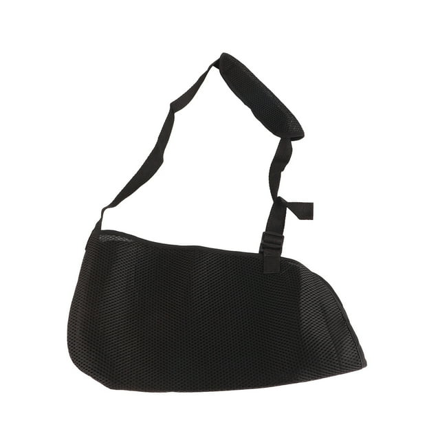 Universal Arm Sling Adjustable Shoulder Strap for Adults Unisex Black