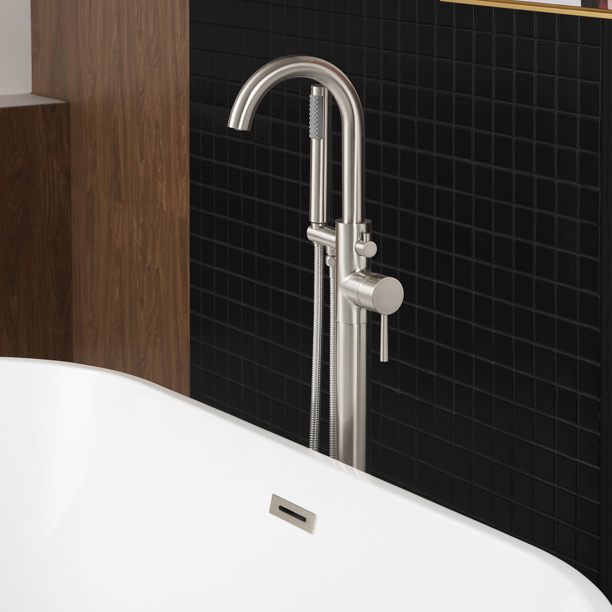 WOODBRIDGE F-0001 Bathtub Faucet, Brushed Nickel