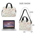 thumbnail image 3 of FORMRS 16" Laptop Bag Carrying Sleeve Case with Handle Travel Shoulder Briefcase, Small Floral Pattern, 3 of 8
