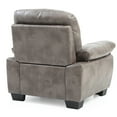thumbnail image 3 of Glory Furniture Marta Faux Leather Chair in Gray, 3 of 5