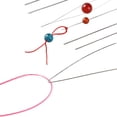 thumbnail image 2 of AMLESO 19 Pieces Big Eye Beading Needles Threading Needles for Beading Middle Open Wire, 2 of 8