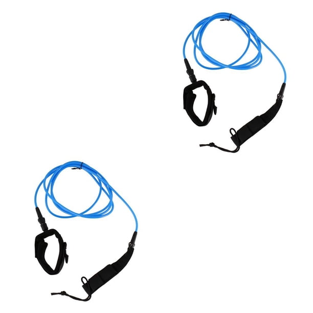 Eigraketly Universal Durable con tabla de surf de remo cuerda estable correa de acero inoxidable a prueba de herrumbre durabilidad longevidad surf Azul 4 pulgadas 2Conjunto