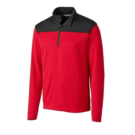 CBUK by Cutter & Buck Men's Long Sleeve Sky Ridge Half Zip Overknit Pullover