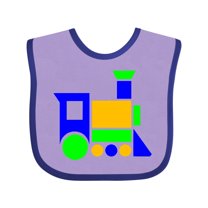 Inktastic Cute Colorful Train Boys or Girls Baby Bib