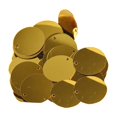 thumbnail image 3 of Tachiuwa 85x 20mm Flat Round Loose Sequins DIY Dress Accessories ation Hairpins Decorative Patches for Sewing Wedding Clothing Men Gold, 3 of 10