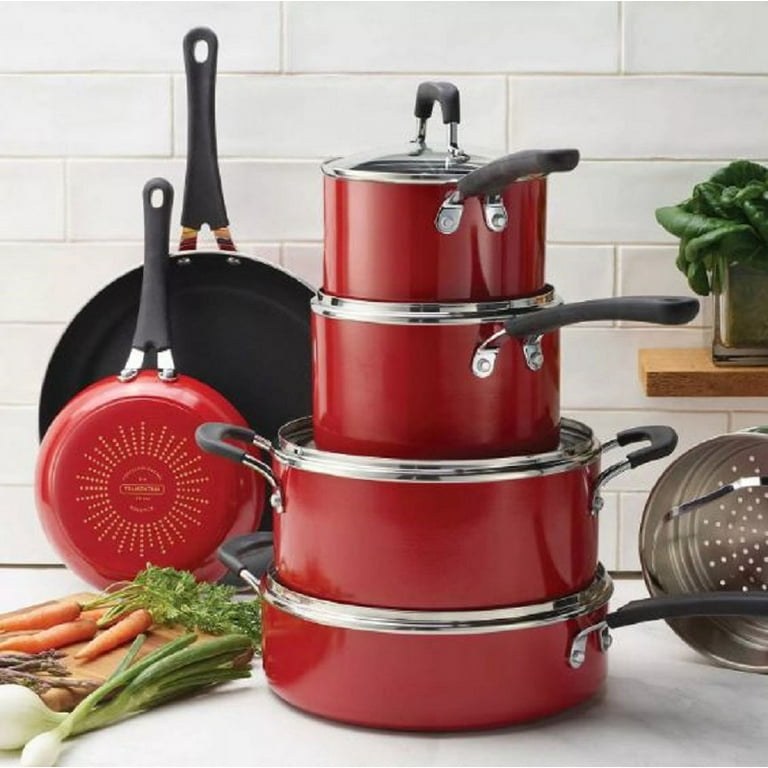 Tramontina 80156/084DS Cookware Set 11-Piece (Red) 