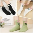 thumbnail image 6 of Bocaoying 6Pairs Womens Fuzzy Socks, Winter Printed Warm Socks, Soft Cozy Fluffy Slipper Socks, Winter Thick Warm Plush Sleeping, 6 of 7