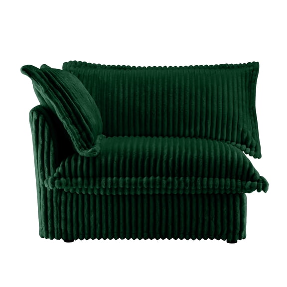 Sofa with 1 Pillow, Green