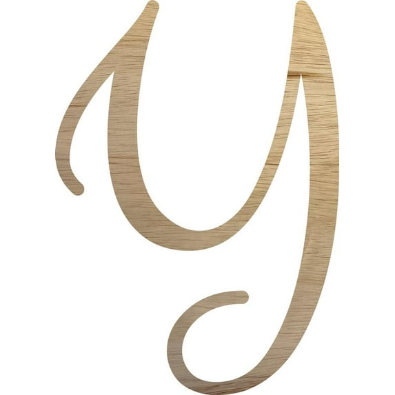 Unfinished Large Wood Letter Y, Paintable Wall Hanging 22'' Tall Craft Letters