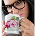 thumbnail image 2 of 3dRose, Catherine Klein pink and red roses painting copy - vintage floral art - antique feminine flowers, 11oz Mug, 2 of 7