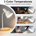 thumbnail image 3 of Lámpara de Escritorio WLHONG LED con 3 Modos de Color y Cuello Flexible, 3 of 7