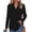 01-Black, variant on Womens Cozy Knit Sweaters Hoodies Ribbed V Neck Pullover Sweatshirts for Fall Outfits S-XXL 01-Black L