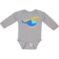 thumbnail image 3 of Inktastic Blue Helicopter Boys or Girls Long Sleeve Baby Bodysuit, 3 of 5
