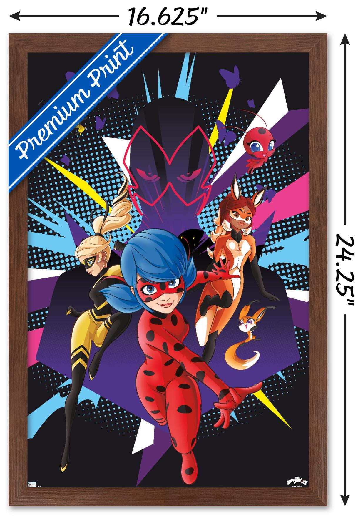 Miraculous - Group Wall Poster, 14.725" x 22.375", Framed