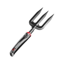 Quenched Steel Garden Hand Fork | 3-Tine Weeding & Planting Tool | HRC60 Hardened Steel with Fiber Reinforced Handle | Rust-Resistant for Vegetable & Flower Cultivation